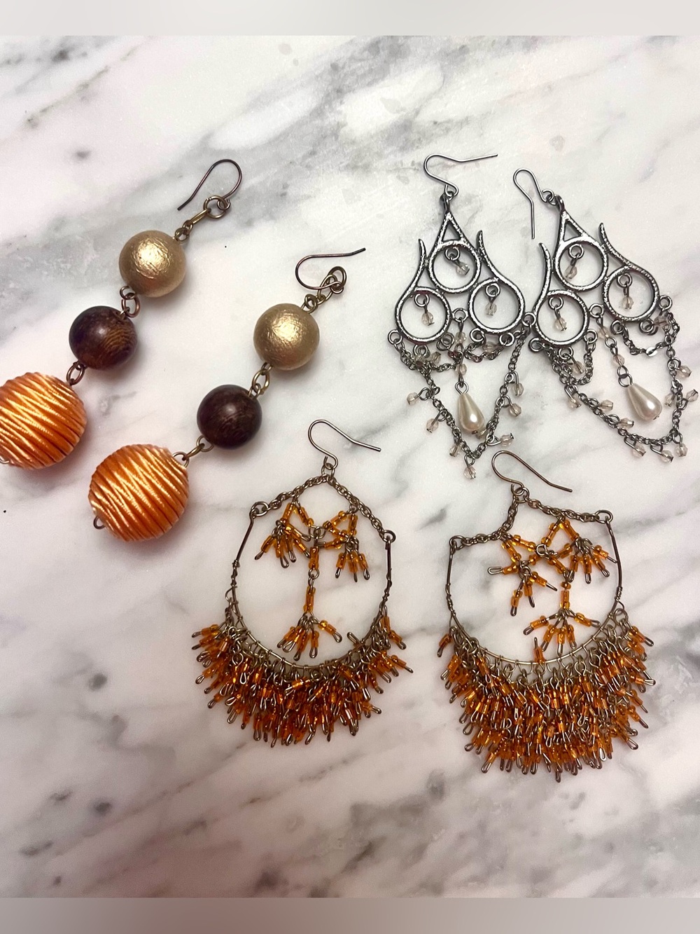 Bundling 3 Pairs  of Drop Earrings